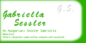 gabriella sessler business card